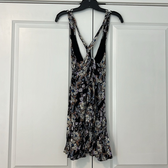 Free People floral mini front tie twist back dress - Picture 2 of 2